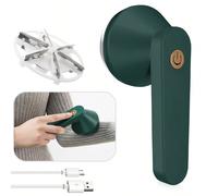 1 Levapelucchi Elettrico Portatile E Ricaricabile, Rasoio Per Tessuti, Rimuove Efficacemente E Rapidamente Lanugine, Pillole E Pelucchi Da Mobili, Moquette, Vestiti (verde) 13,3*8 cmABS