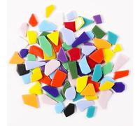1 libbra mini irregolari enamal mosaico piastrelle di vetro per l'artigianato forniture di mosaico alla rinfusa, casuale piccole dimensioni di vetro riciclato rotto per il fai da te (RB900)