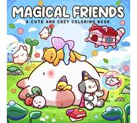 1 Libro "Amici magici: Libro da colorare per adulti e adolescenti", design a tema hygge super carino e accogliente per aiutarti a rilassarti, rilasciare le emozioni e alleviare l'ansia | Regalo ideale