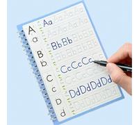 1 Libro di 16 pagine, quaderno di esercizi di calligrafia inglese, pratica di scrittura di lettere in inglese, esercitazione per l'apprendimento di font e scrittura in inglese, materiale scolastico, p