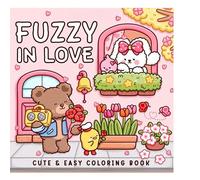 1 Libro "Fluffy Love": Libro da colorare per adulti e adolescenti, design super carino e accogliente nello stile hygge, aiuta a rilassarsi, esprimere le emozioni, alleviare l'ansia | Regalo ideale per
