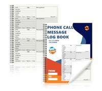 1 Libro per messaggi di chiamate telefoniche, 21 x 28 cm, 120 pagine, libro dei messaggi, registro telefoniche, rubrica telefonica, per ufficio, reception, servizio clienti e comunicazione aziendale
