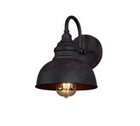 1-Light Retro Outdoor Wall Sconce Lantern Dusk To Dawn Wall Lamp Ip65 Waterproof Exterior Light Fixtures Wall Mount in Black Finish Balcony Aisle Garden Villa Exterior Wall Light/Red Bronze
