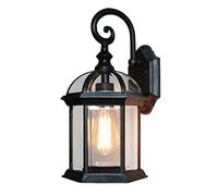 1-Light,Vintage European Style Outdoor Wall Sconces Ip54 Waterproof Aluminum Wall Lamp Semi-Flush Mount E27 Wall Lights Fixture Balcony Villa Garden Lighting