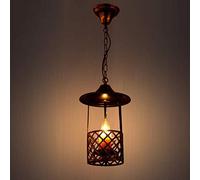 1 Light Vintage Industrial Candle Room Art Decor Villa Ceiling Light Ferro Metallo Bar Hanging Bar Cafe Pendant Light Luminary E14 Edison Decorazione