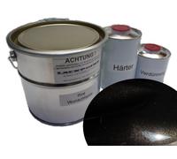 1 Litri Set 2K Vernice Auto Brillante Nero Metallizzato Non Trasparente Tuning