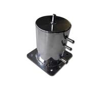 1 Litro Alluminio Serbatoio Carburante 1/4 Miglio Turbo Della Benzina Lucidato