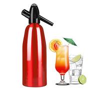 1 Litro Di Soda Sifone Bottiglia, Soda Sifone Seltz Cocktail Barista Acciaio Inossidabile, Produzione Di Soda Gassata Acqua Frizzante Per Succhi Di Bevande Cocktail (red)