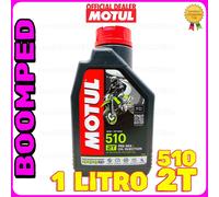 N. 5 PZ Olio Moto MOTUL 510 2T A BASE SINTETICA + N. 1 Misurino dosatore OMAGGIO