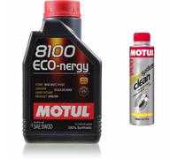 1 Litro MOTUL 8100 Eco-nergy 5W-30 Olio Motore 300ml Diesel System Clean