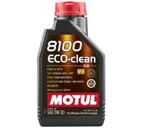1 Litro MOTUL Olio Motore 8100 ECO-CLEAN 0W-30 ACEA C2, API SERVICE SP-RC