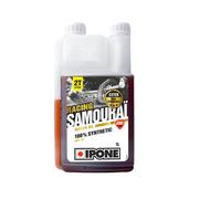 1 LITRO OLIO MOTORE 2 TEMPI IPONE SAMOURAI RACING ALLA FRAGOLA 100% SINTETICO