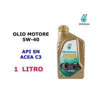 1 LITRO OLIO MOTORE 5W40 PETRONAS SYNTIUM 3000 AV API SN - ACEA C3