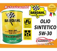 1 LITRO OLIO MOTORE AUTO BARDAHL TECHNOS XFS C2-C3 5W30 100% SINTETICO mPLUS