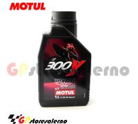 1 LITRO OLIO MOTORE MOTUL 300V 10W40 4T 100% SINTETICO MOTO RACING ZERO