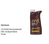 7x1 Litro Originale MANNOL Olio per Ingranaggi MTF-4 Cambio 75W-80 Gear