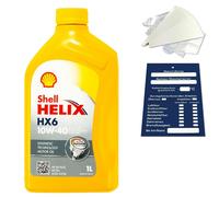 SHELL Helix HX6 10W-40 Olio MB 229.3, VW 501 01, Renault RN0700, 5x1 Litro