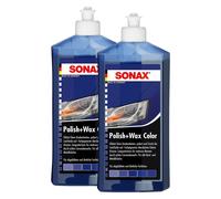 1 Litro Sonax Polish Wax Colore Nanopro Blu Auto Detergente Vernice Cera Pkw