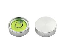 1 livella a bolla circolare in acrilico PMMA 20 * 9mm, elemento di livellamento universale in metallo rotondo 20 * 6mm(Metal-JYF15-2006W)