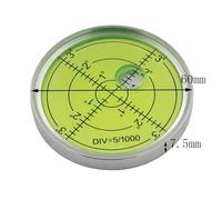 1 livella a bolla circolare universale ultra sottile da 7,5 mm con linee interne, elemento di misurazione del livello resistente all'usura(Diameter60mmWG)