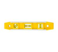 1 livella a bolla da 9 pollici con 3 righelli magnetici verticali e orizzontali, mini livella portatile tascabile, misuratore di livello(Yellow)