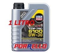 1 LT OLIO MOTORE 0W30 ACEA C2 PER BMW MERCEDES TOP TEC 6100 LIQUI MOLY