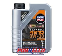 LIQUI MOLY TOP TEC 4210 0W30 C3 LONGLIFE III LL4 229.51 OLIO MOTORE AUTO 1 LITRO