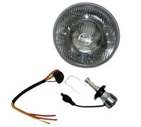 1 Lucas 700 Fari 7 Pollici 12v Conversione H4 Led Bulb 3 Pin Supporto Lampada