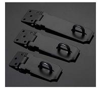 1 lucchetto in acciaio inox, 7,6 cm / 10,2 cm / 12,7 cm, set di ganci e graffette, per serratura della porta di sicurezza, lucchetto, capanno e chiusura per porta