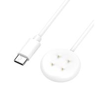 1 m Caricabatterie compatibile per Google Pixel Watch 3 e Pixel Watch 2, stazione di ricarica magnetica con cavo USB-C, per Fitbit Ace LTE, Versa, Sense, Bianco, Ricarica Rapida e Protezione