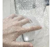 1 m x 150 cm, tessuto Sparkly di The Fabrics, paillettes, tulle, pizzo, tessuto a rete per accessori da sposa, abbigliamento fatto a mano, abito da sposa, decorazione per la casa