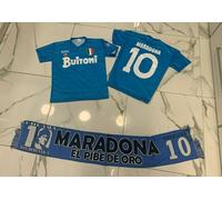 1 maglia MARADONA NAPOLI BUITONI EL PIBE DE ORO + PORTACHIAVI DIEGO armando