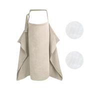 1 maglietta da allattamento e 1 paio di coppette assorbilatte, piccola coperta, indumenti da allattamento per bambino, telo di copertura per la pappa, piccola trapunta.