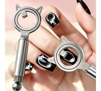 1 magnete circolare per smalto gel occhio di gatto con perline magnetiche argento