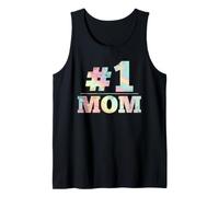 #1 Mamma Numero Uno Madre Donne Grafiche Distressed Canotta