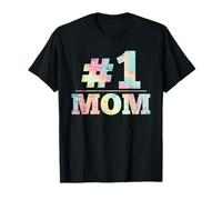 #1 Mamma Numero Uno Madre Donne Grafiche Distressed Maglietta