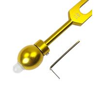 1 manico applicatore per olio essenziale con punta in cristallo di quarzo trasparente per diapason, aromaterapia, cristalloterapia, riflessologia, guarigione del suono e armonizzazione del biocampo