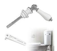 1 maniglia per WC in ceramica, maniglia per sciacquone, accessori da bagno, maniglia di ricambio per cassetta del WC, adatta per la maggior parte delle cisterne di WC, servizi igienici, bagni.