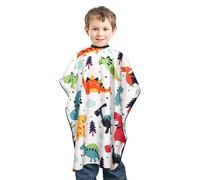 1 mantello da parrucchiere per bambini, accessori da parrucchiere, piccolo mantello regolabile a dinosauro, dinosauro, adatto per ragazzi e ragazze., multicolore, 78.7*68.5cm