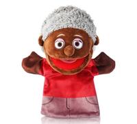 1 marionetta da mano per famiglia, 30,5 cm, per nonni, mamma, papà, fratello, sorella, burattini in peluche, gioco di ruolo, per bambini, narrazione immaginativa, gioco per insegnare all'asilo (nonna