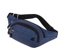 1 marsupio casual, grande capacità, marsupio impermeabile per pendolari, borsa da corsa, tasca regolabile sul petto, adatto per viaggi, shopping, sport, unisex (blu), Blu, 28 * 14 * 10 cm