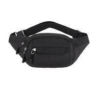 1 marsupio casual, grande marsupio impermeabile, tracolla regolabile, borsa per cellulare, adatto per viaggi, shopping, sport, adatto per uomini e donne (nero), Nero , 28 * 14 * 10 cm