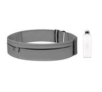 1 marsupio e 1 bottiglia d'acqua con vestibilità avvolgente, scomparti multipli e tasca dedicata per bottiglia d'acqua per uomo e donna, Grigio, M, campagne