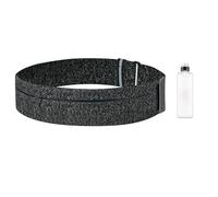 1 marsupio e 1 bottiglia d'acqua con vestibilità avvolgente, scomparti multipli e tasca dedicata per bottiglia d'acqua per uomo e donna, Grigio scuro, M, campagne