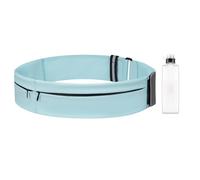 1 marsupio e 1 bottiglia d'acqua con vestibilità avvolgente, scomparti multipli e tasca dedicata per bottiglia d'acqua per uomo e donna, Blu, L, campagne