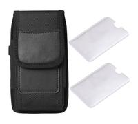 1 marsupio in pelle per cellulare, 2 porta carte anti-degrado, design elegante e semplice, adatto per sport all'aria aperta e viaggi quotidiani.