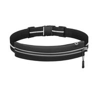 1 marsupio nero da corsa, sport all'aria aperta, corsa, marsupio impermeabile, marsupio da ciclismo, marsupio riflettente nero, Nero , 7.5Zoll, Minimalismo