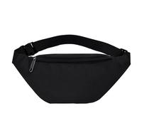 1 marsupio nero, tessuto Oxford, impermeabile, in tela, per sport all'aria aperta, per uomo e donna, borsa a tracolla da bicicletta, borsa impermeabile alla moda, colore nero, Nero , 13*30*7cm,