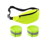1 Marsupio Sportivo E 2 Braccialetti, Marsupio Alla Moda, Marsupio Di Grande Capacità, Marsupio Regolabile, Adatto Per Corsa, Viaggio E Ciclismo
