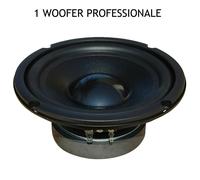 1 MASTER AUDIO MA16W/8 woofer professionale 6,5" 150 watt rms sospensione gomma